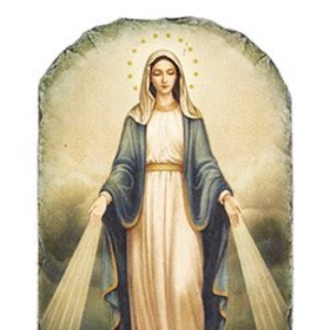 Our Lady Of Grace Arch Tile Plaque B2324