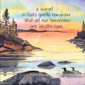A Sunset Is Encouragement Greeting Card SG227