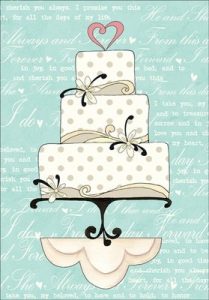 Wedding Cake Greeting Card W1401