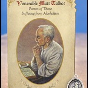 Venerable Matt Talbot Medal Holy Card MC010