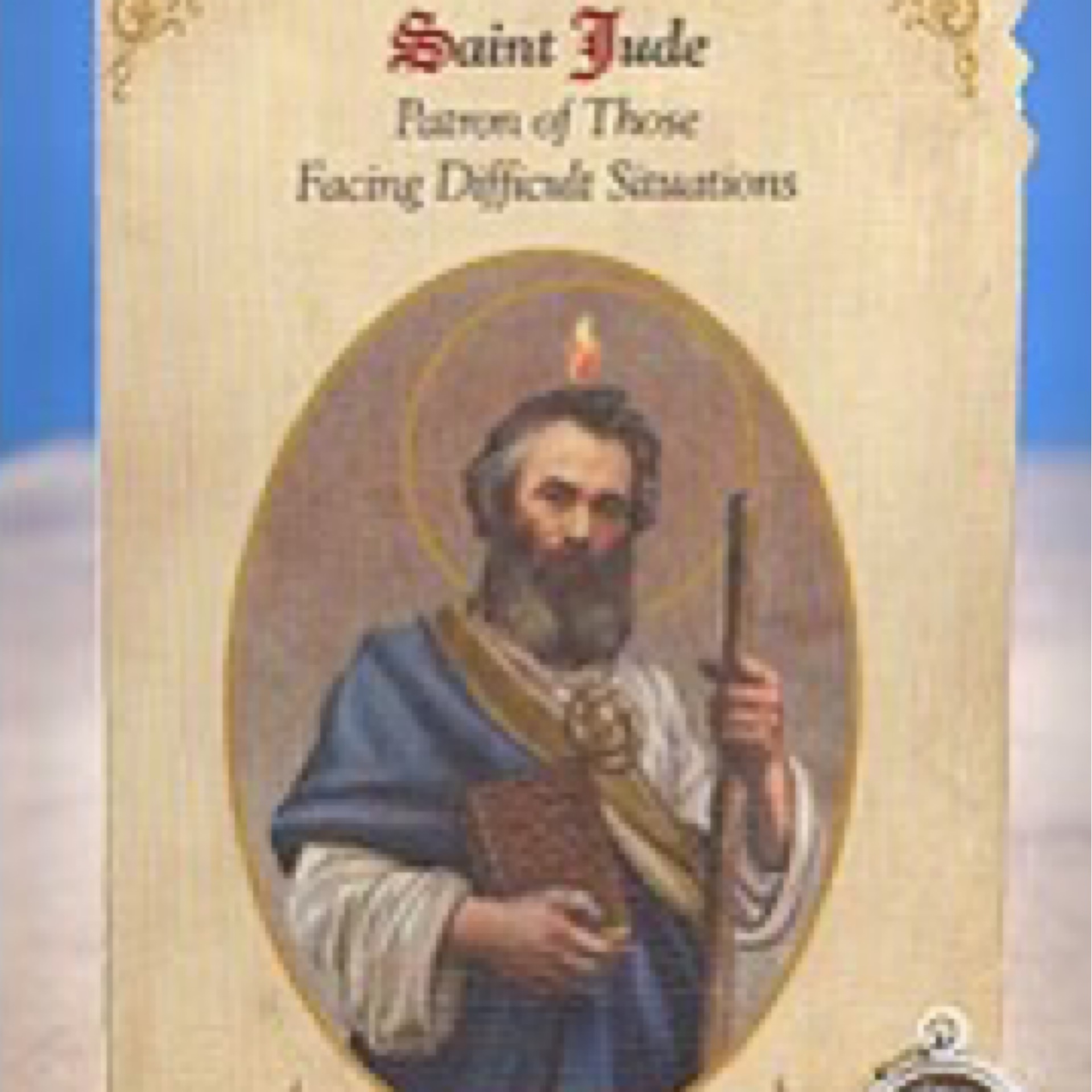 Saint Jude Medal Holy Card MC023