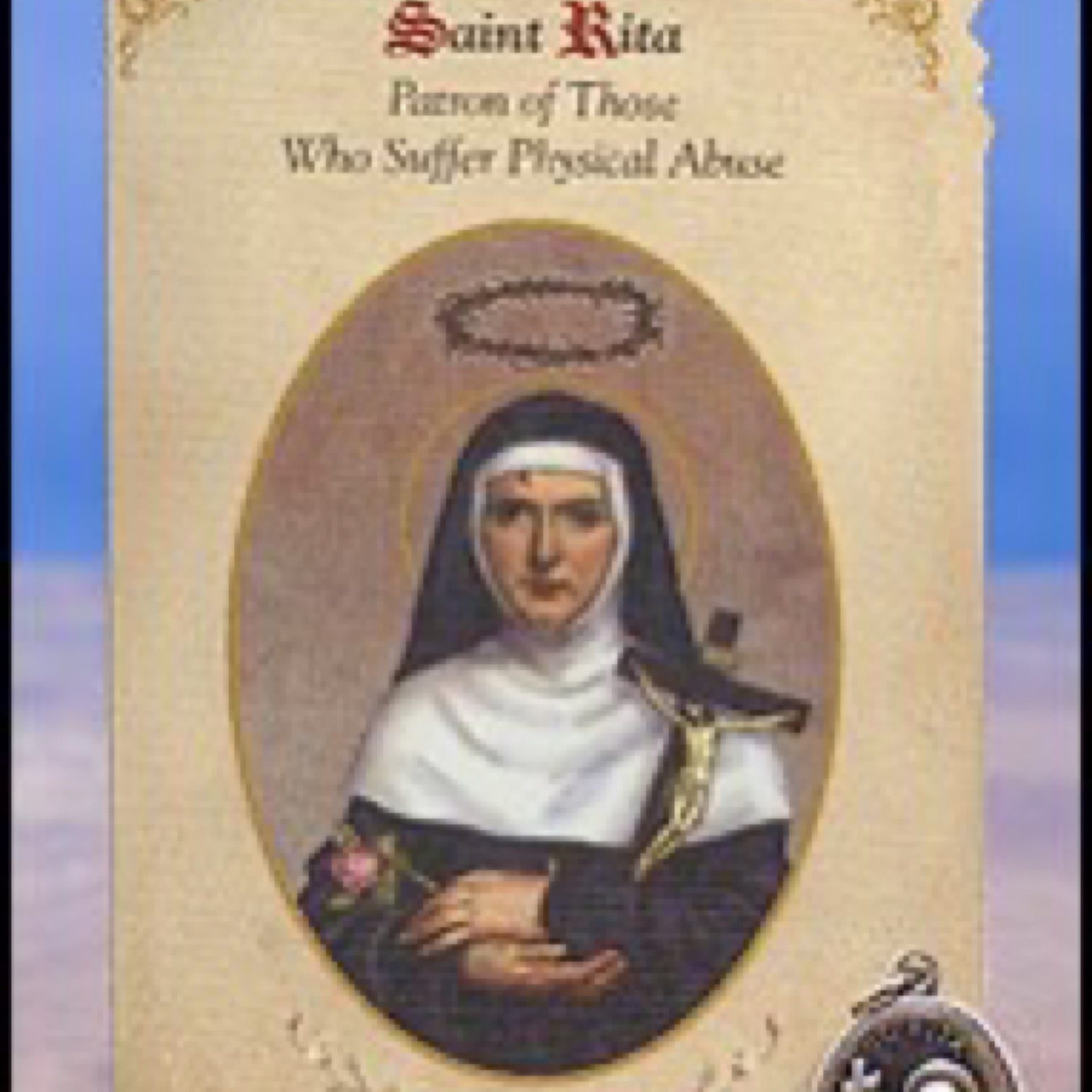 Saint Rita Medal Holy Card MC045