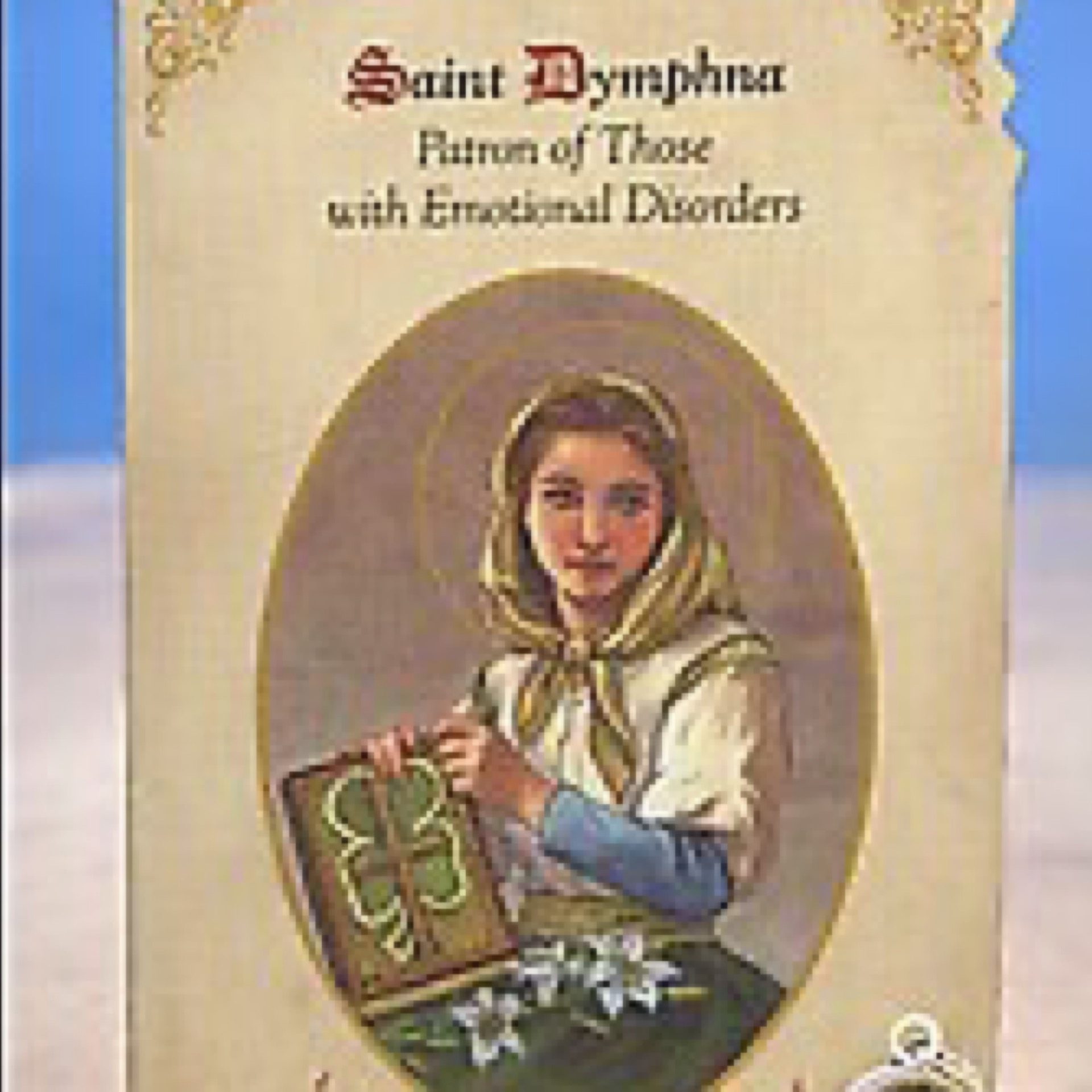 Saint Dymphna Medal Holy Card MC022