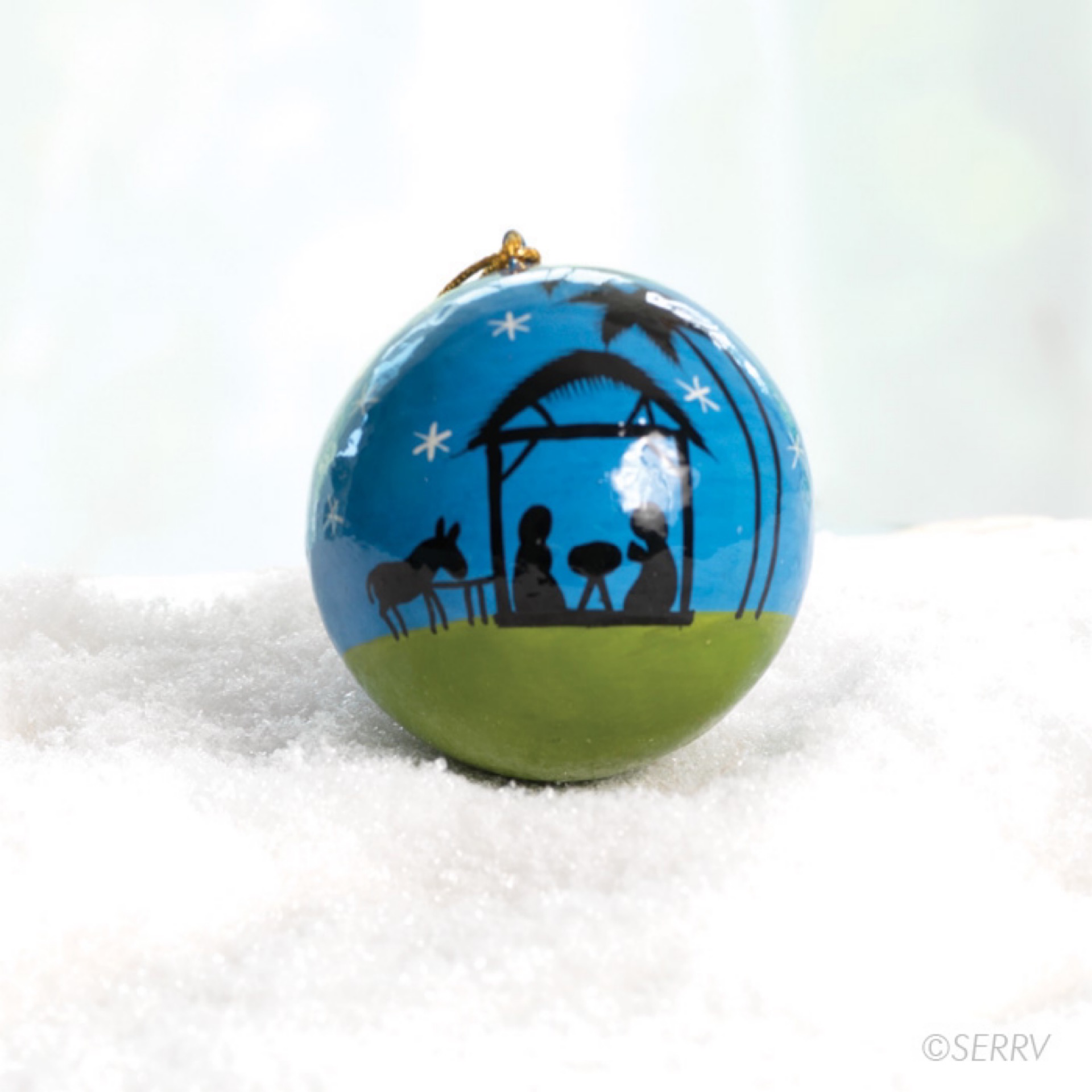 Moonlight Nativity Ornament Serrv 34136
