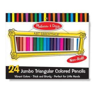 24 Jumbo Triangular Colored Pencils