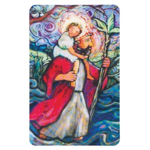 St Christopher Holy Card Jen Norton BKM-9932
