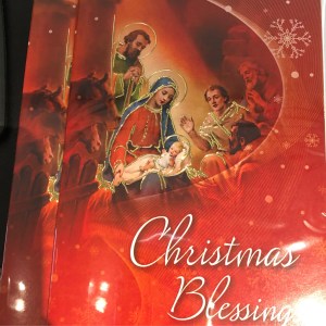 Red Nativity Christmas Card CC-8125