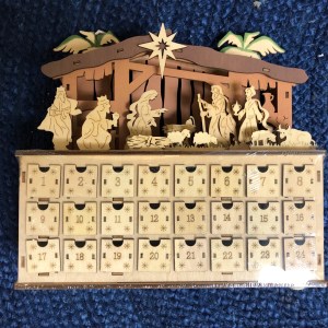 10.75” LED Nativity Countdown 132371 Roman