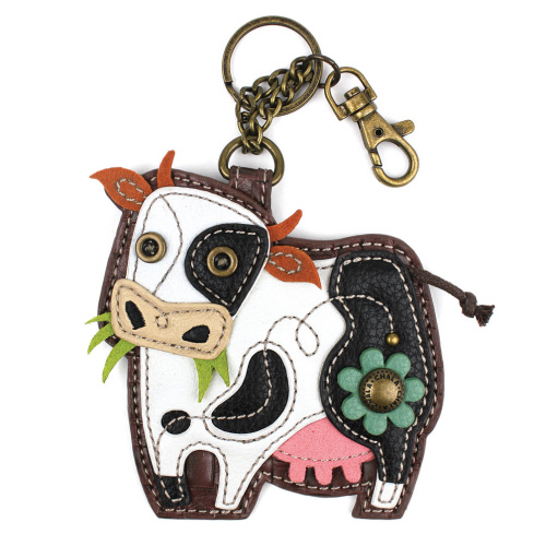 Cow Coin Purse Keychain Chala 806CW0