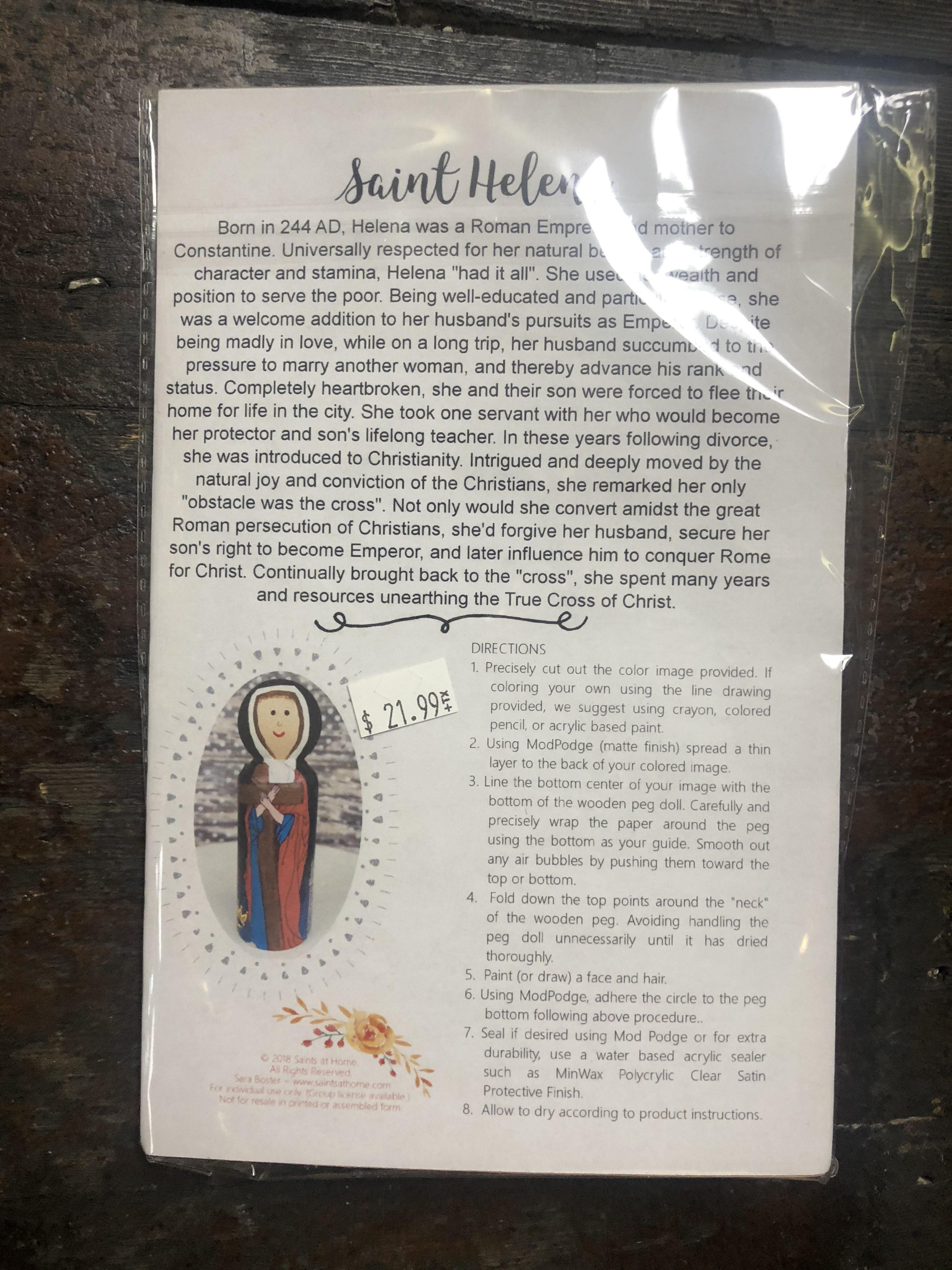 St Helena peg doll kit - Image 2