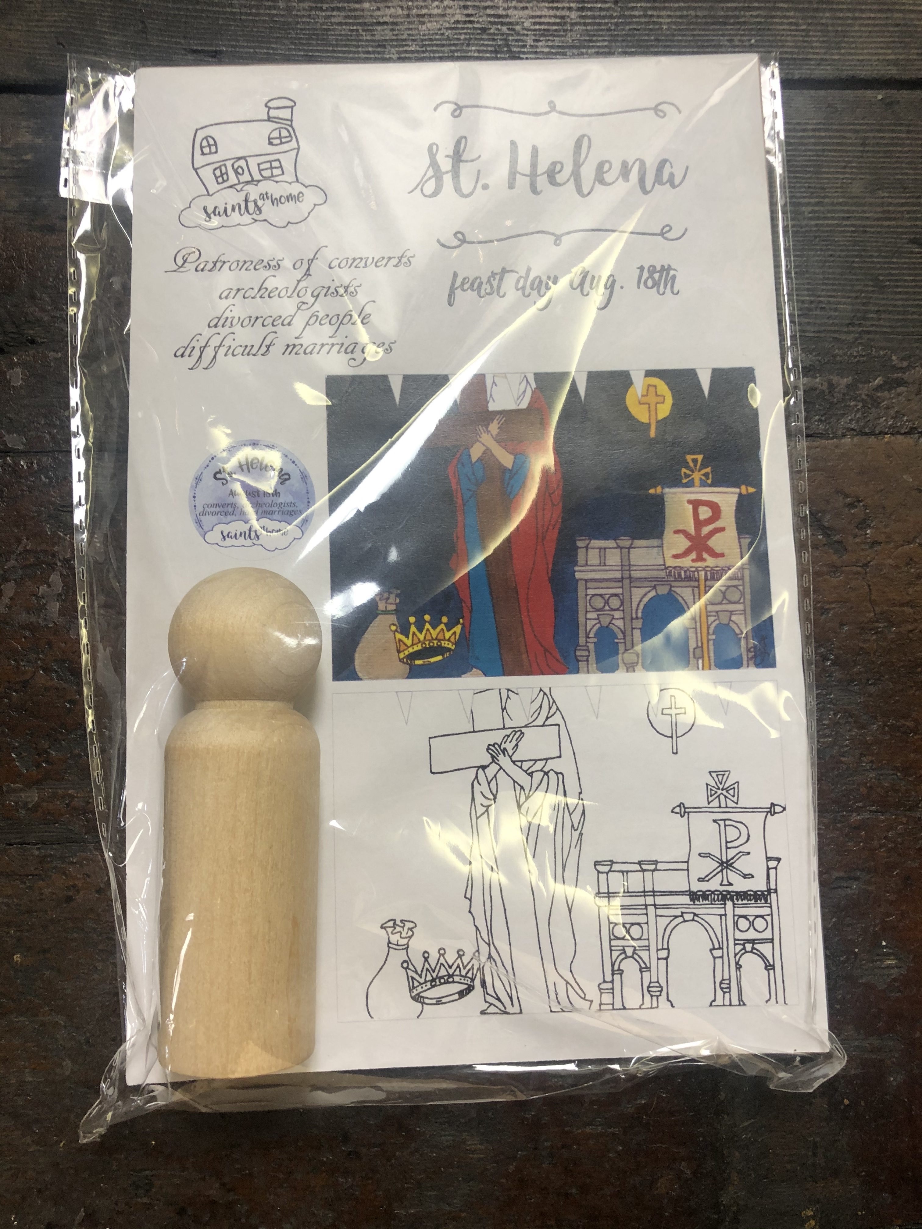 St Helena peg doll kit