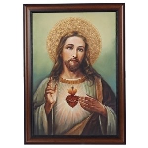 Sacred Heart of Jesus Framed Art 27” 66279