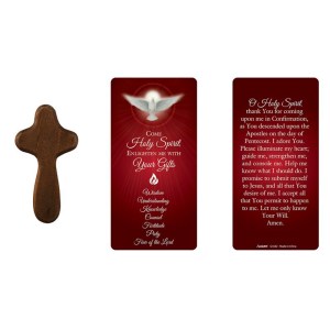 Come Holy Spirit: Hand Held Cross & Prayer Card G1642