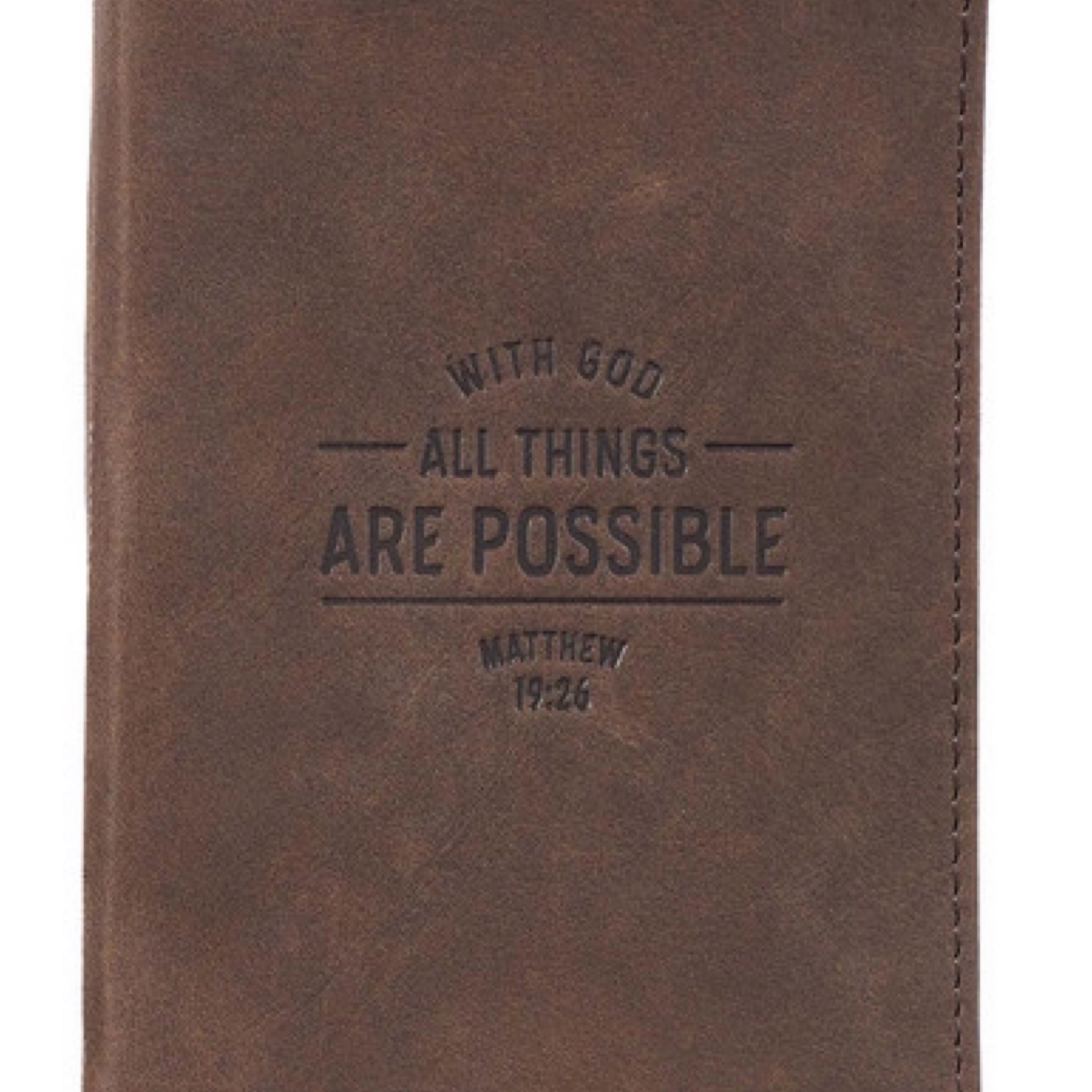All Things Are Possible Leather Journal JL497