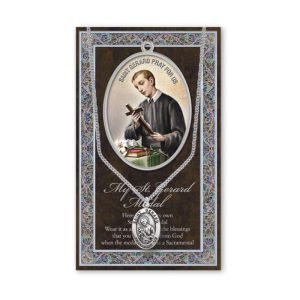 Saint Gerard Biography and Picture Folder with a Medal and a Chain Hirten 950-615