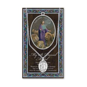 Saint Daniel Biography and Picture Folder with a Medal and a Chain Hirten 950-431