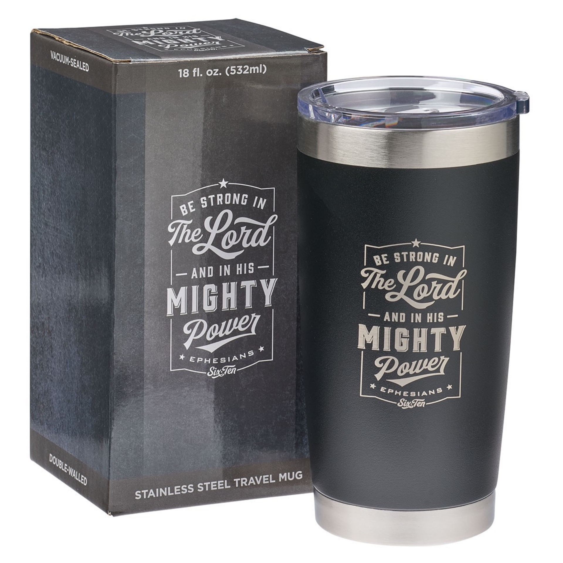 Be Strong In The Lord Stainless Steel Travel Mug SMUG188