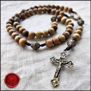 Rugged Rosary Natural Wood Rosary RR-01