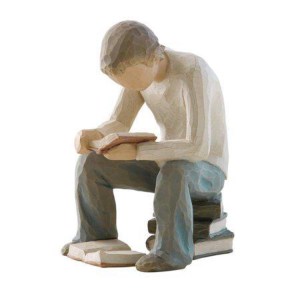 Willow Tree Quest Boy Reading Figurine by Susan Lordi 26197
