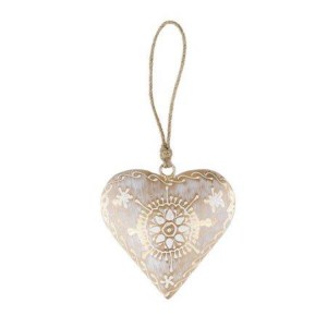 4.25 Stylish Unique Wooden Small Heart Shaped Decor AMR683