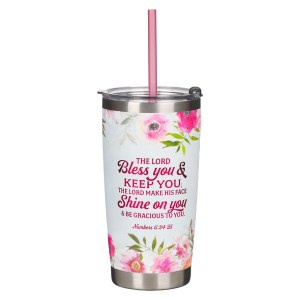 CA Gifts Stainless Steel Floral Pink Travel Mug for Moms SMUG226