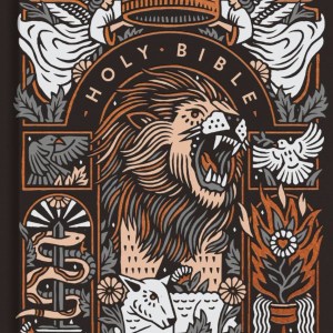 ESV Single Column Journaling Bible, Artist Series (Joshua Noom, The Lion and the Lamb) - (Hardcover)