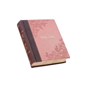 KJV Holy Bible, Note-taking Bible, Faux Leather Hardcover - King James Version, Brown/Pink