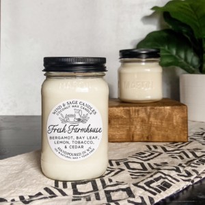 Wind & Sage Peppermint Twist Candles