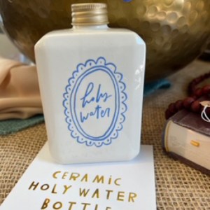 Ceramic Holy Water Bottle C4039 Be A Heart