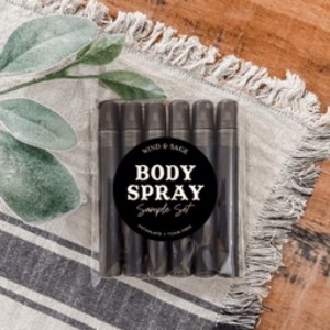 Wind & Sage 6 piece SAMPLE SET BODY SPRAYS