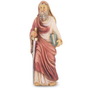 St Paul Cold Cast Solid Resin 4” Statue 1735-512