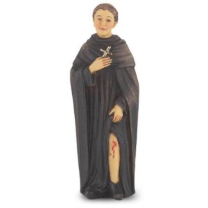 St Peregrine Cold Cast Solid Resin 4” Statue Hirten 1735-514
