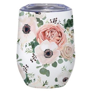 G3142 12 oz Floral Wine Tumbler