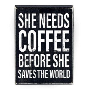 Heartfelt Collection Rustic Black Wooden Box Sign, 6 x 8-Inch N1826