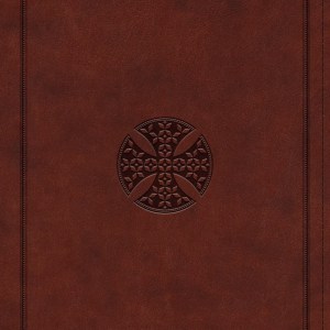 ESV Journaling Bible, Interleaved Edition (Trutone, Mahogany, Mosaic Cross Design) - (Leather Bound)
