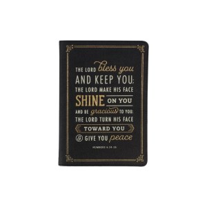 CA Gifts Classic Journal Lord Bless You and Keep You Numbers 6:24-26 Bible Verse Inspirational Scripture Notebook, Ribbon JL682