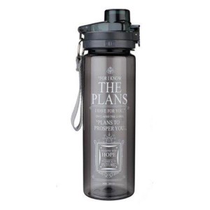 Water Bottle Plastic Plans BLACK CA Gifts WBT101