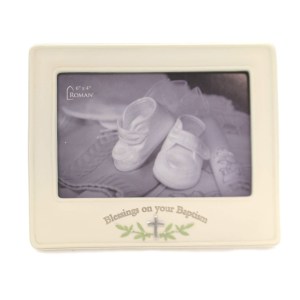Child Related Baptism Frame Glass Blessings 20310