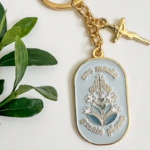 Lily & Lamb Ave Maria Key Chain LLA0041