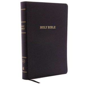 KJV Holy Bible, Giant Print with 53,000 Cross References, Black Bonded Leather, Red Letter, Comfort Print (Thumb Indexed): King James Version by Thomas Nelson