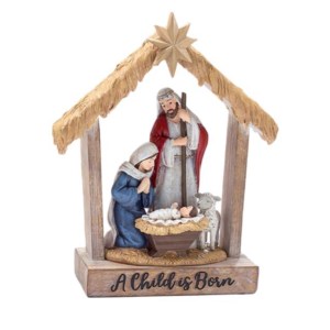 Burton + Burton Rich Color Holy Family Shelf Sitter